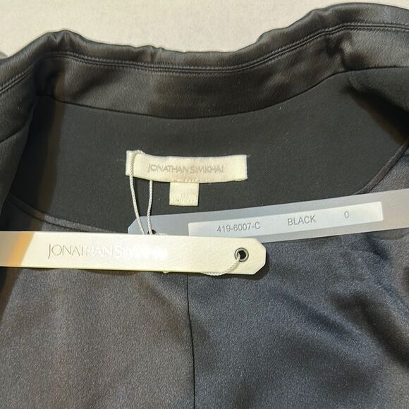 Jonathan Simkhai Black Fitted Blazer with Notched Lapels size 0 - Picture 10 of 17